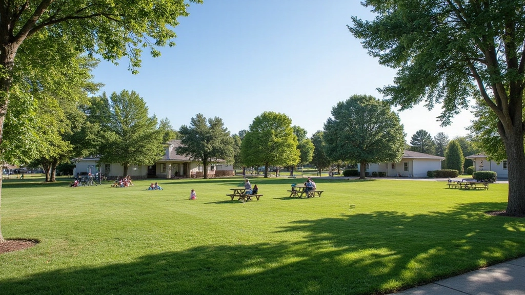 Desert Pines, WA -
Highlands Grange Park in Desert Pines showing spacious green grounds, mature tr